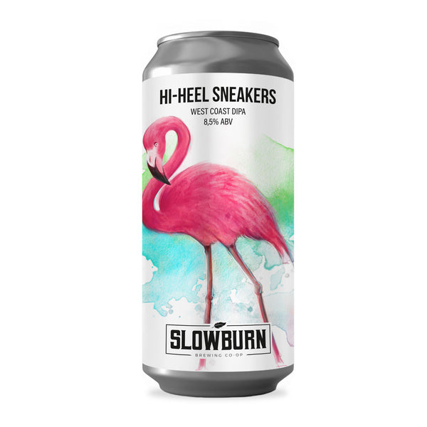 Hi-heel sneakers beer can
